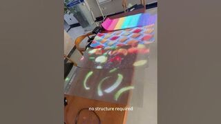 flexible LED transparent film #leddisplay #ledsigndesign #hturgb #ledfilm