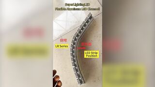 SuperLightingLED Flexible LED Channel Aluminum Profile For LED Strip Lights