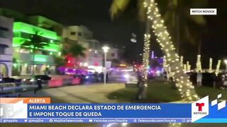 Decretan toque de queda en South Beach, Florida, en pleno 'spring break' | Noticias Telemundo