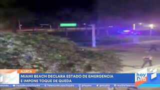 Decretan toque de queda en South Beach, Florida, en pleno 'spring break' | Noticias Telemundo