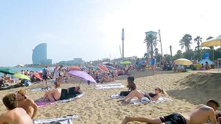 Barceloneta Walking Tour // BARCELONA SPAIN 4K // Travel Vlog Barcelona Spain