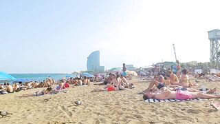 Barceloneta Walking Tour // BARCELONA SPAIN 4K // Travel Vlog Barcelona Spain