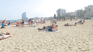 Barceloneta Walking Tour // BARCELONA SPAIN 4K // Travel Vlog Barcelona Spain