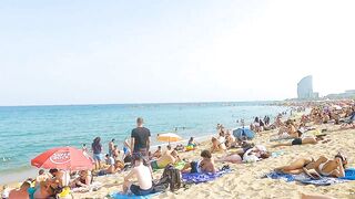 Barceloneta Walking Tour // BARCELONA SPAIN 4K // Travel Vlog Barcelona Spain