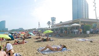 Barceloneta Walking Tour // BARCELONA SPAIN 4K // Travel Vlog Barcelona Spain