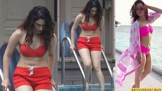 Tamannaah Bhatia Hot Bikini Tamannaah Latest Video @SkyVideos Telugu