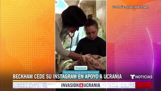 Beckham cede su cuenta de Instagram a una médico ucraniana | Noticias Telemundo