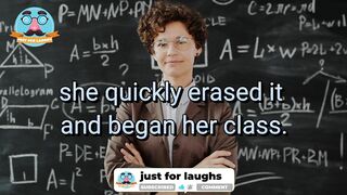 Funny dirty jokes - C*ck in large letters on the board