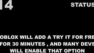 If Roblox is no longer free (Timeline)