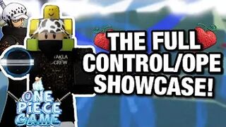 *NEW* OPE/CONTROL FRUIT FULL SHOWCASE IN A ONE PIECE GAME! (Roblox)