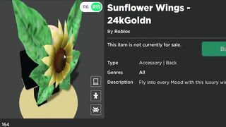 FREE ACCESSORY! HOW TO GET 24kGoldn Sunflower Wings! (ROBLOX 24KGOLDN EVENT)