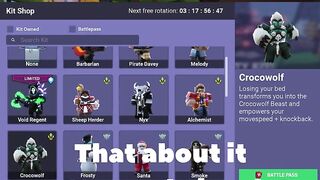 Roblox bedwars new UI kit menu…