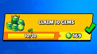 CLAIM 10 GEMS ????- Brawl stars quests #2