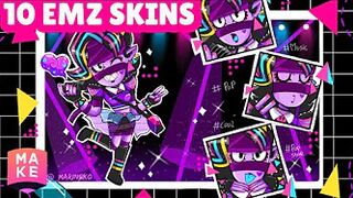 10 EMZ Skins In Supercell Make | Brawl Stars