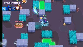 Destroying teamers in brawl stars • Stu • full gameplay.