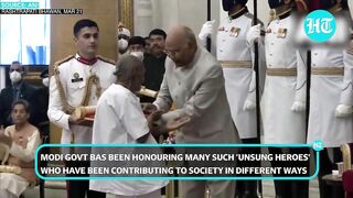 Standing ovation for Swami Sivananda as President Kovind awards him Padma Shri for Yoga