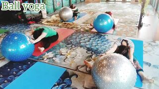 yoga with Ball // weight loss /body opening yog /#flexibility #strength #forward