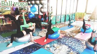 yoga with Ball // weight loss /body opening yog /#flexibility #strength #forward