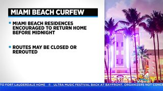 Miami Beach Curfew Begins Thursday Night