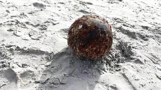 Man finds cannonball at Vilano Beach