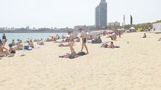 Barcelona spain bikini beach summer  beach ''nude beach