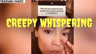 #AOC Channels her Inner-Biden with Creepy Whispering on Instagram