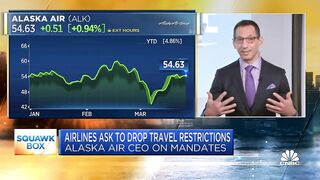 Alaska Airlines CEO: We're seeing strong bookings, returning business travel