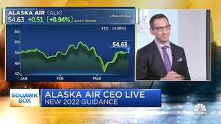 Alaska Airlines CEO: We're seeing strong bookings, returning business travel