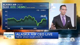 Alaska Airlines CEO: We're seeing strong bookings, returning business travel