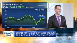 Alaska Airlines CEO: We're seeing strong bookings, returning business travel