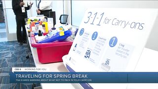 TSA reminds travelers of forbidden items with spring break travel