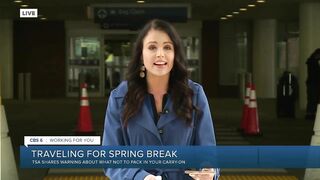 TSA reminds travelers of forbidden items with spring break travel