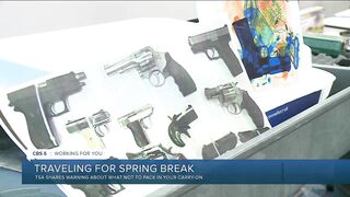 TSA reminds travelers of forbidden items with spring break travel