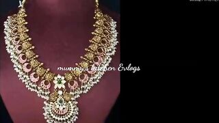 Gold necklace and haram models with weight/gold Haram designs