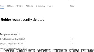 POV: Roblox Gets Deleted????????