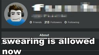 roblox is allowing swear words in usernames lol
