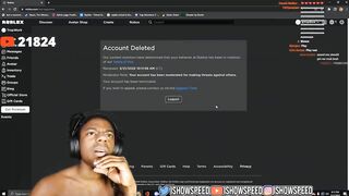 Roblox Has BANNED ISHOWSPEED... (Roblox Vs. IShowSpeed DRAMA)