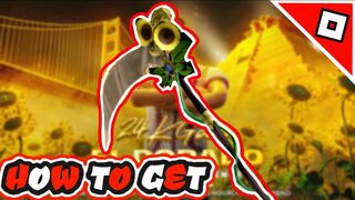 How to get the 24kGoldn Sunflower Scythe in Roblox