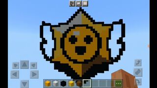 Brawl Stars Logo in Minecraft(2 Stunde Arbeit)