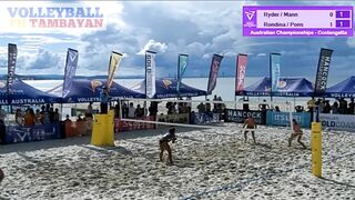 Rondina-Pons PANALO sa Beach Volleyball in Australia ! Pinataob ang matatangkad na kalaban!