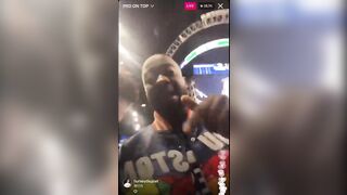 JiDion Goes On Instagram Live After Getting A Haircut During A NBA Game!