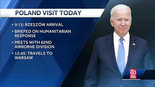 President Joe Biden travels to Poland