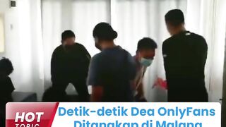 Penampakan Dea OnlyFans saat Ditangkap di Malang, Pakai Piyama Seksi saat Polisi Datang