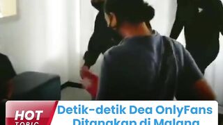 Penampakan Dea OnlyFans saat Ditangkap di Malang, Pakai Piyama Seksi saat Polisi Datang