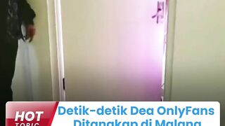 Penampakan Dea OnlyFans saat Ditangkap di Malang, Pakai Piyama Seksi saat Polisi Datang