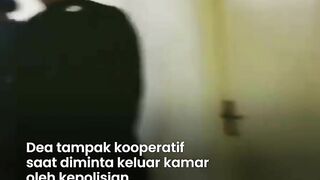 Penampakan Dea OnlyFans saat Ditangkap di Malang, Pakai Piyama Seksi saat Polisi Datang