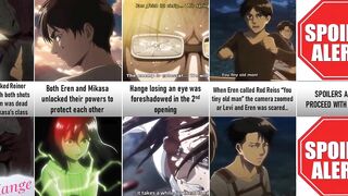 Small Details you Missed in Attack on Titan Part 5 I Anime Senpai Comparisons