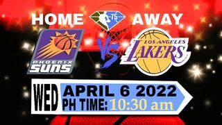 LOS ANGELES LAKERS GAME SCHEDULE APRIL 2022 | NBA SEASON 2021-22