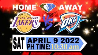 LOS ANGELES LAKERS GAME SCHEDULE APRIL 2022 | NBA SEASON 2021-22