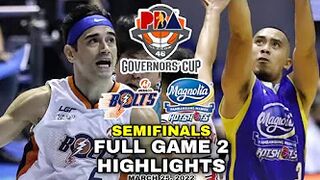 Magnolia vs Meralco highlights • Semifinals - GAME 2 | March 25, 2022 PBA Governor's Cup